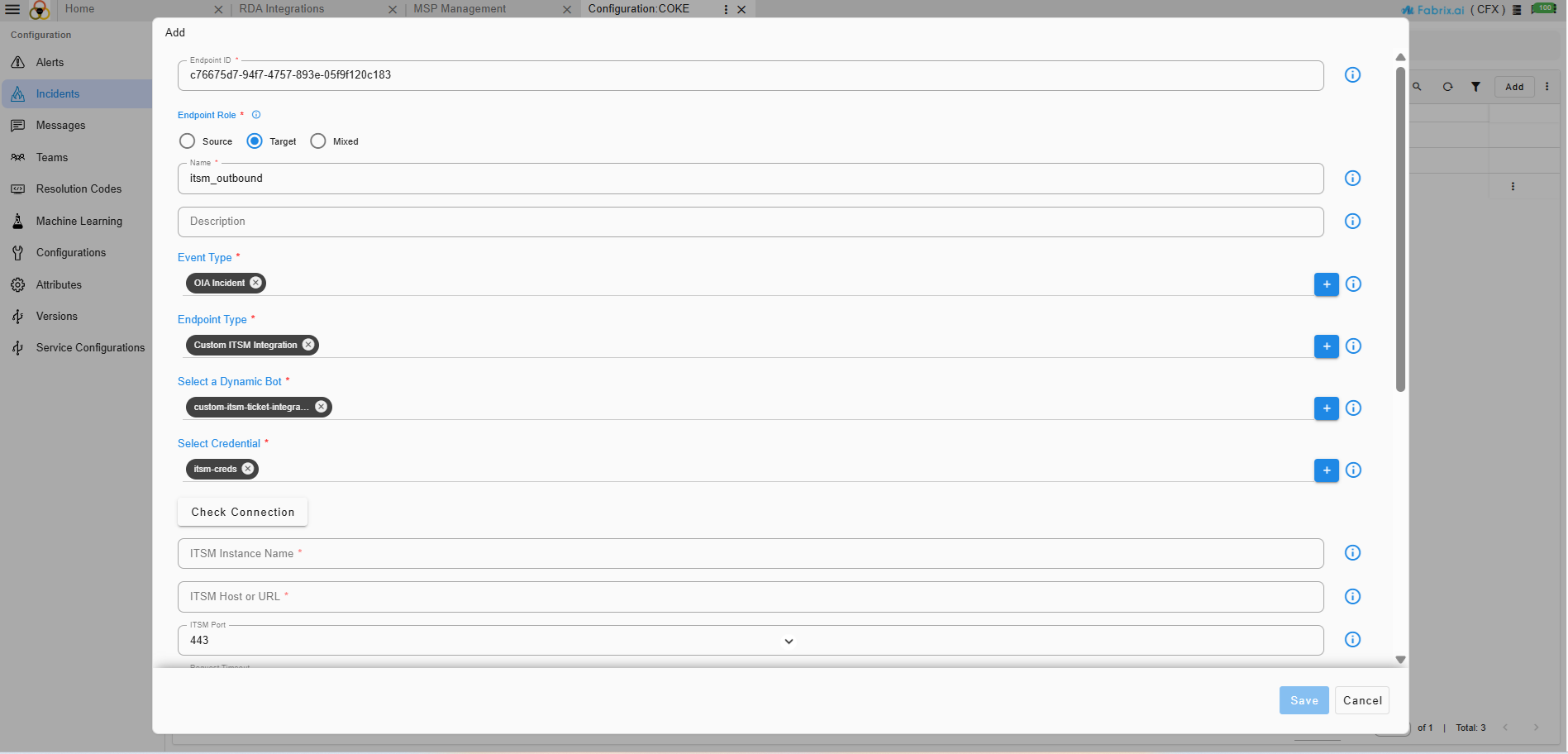 Configuring Endpoint