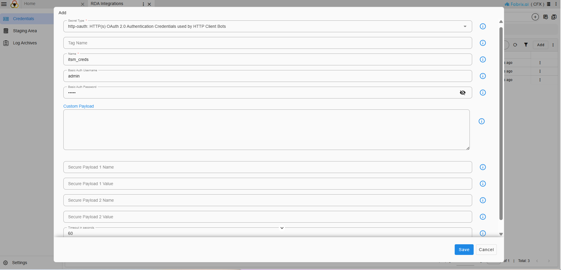 Creating Credentials