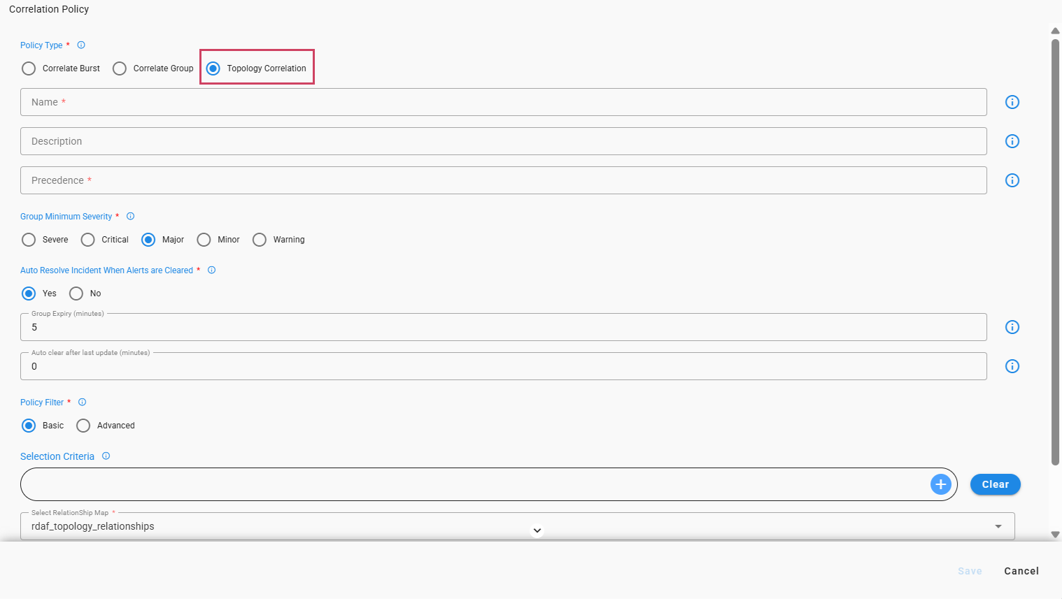 Topology Correlation