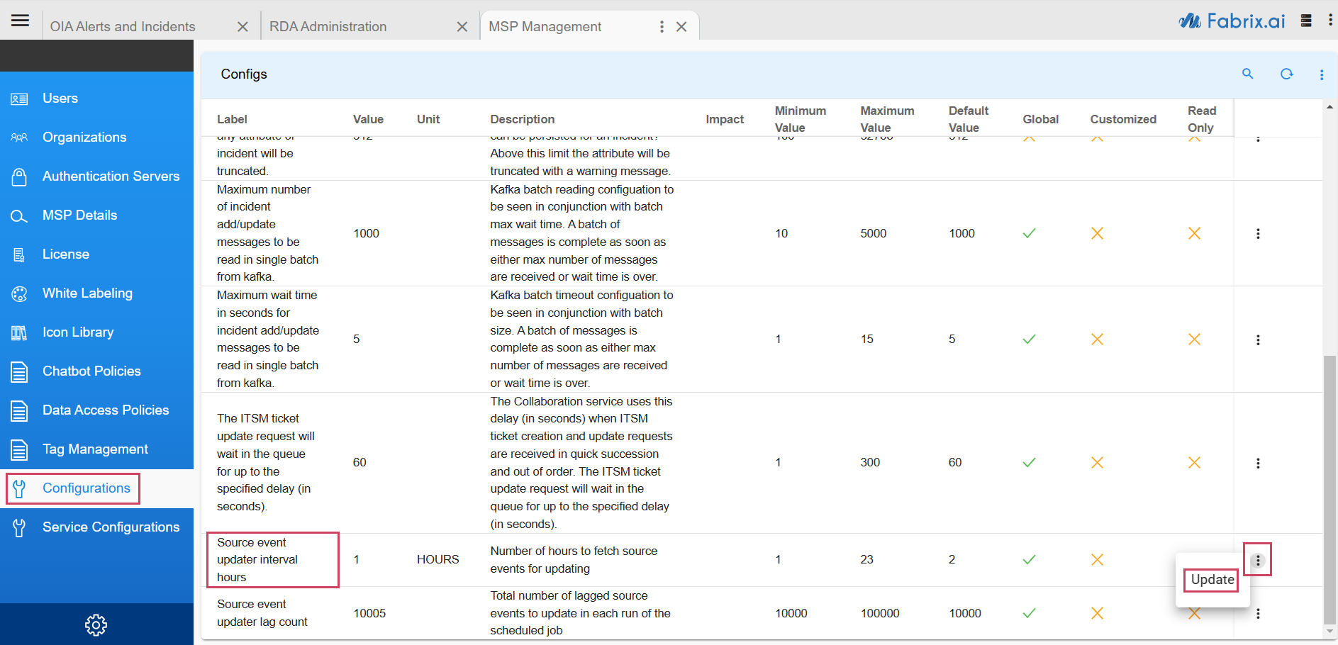 Updater Interval Hours